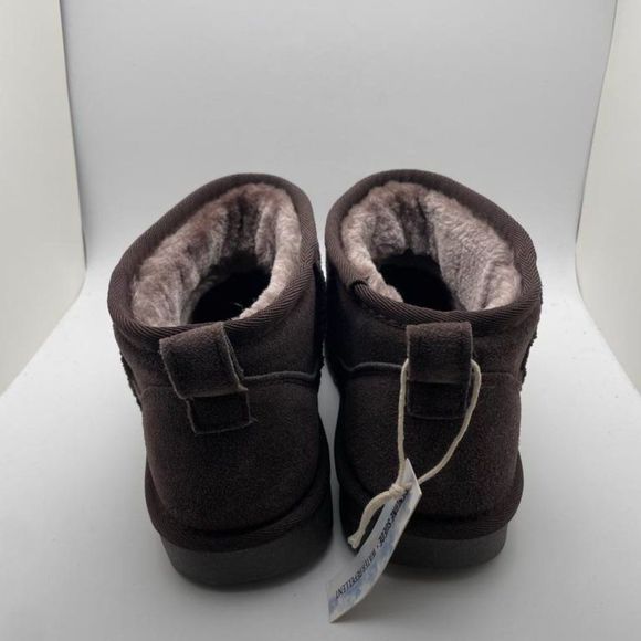 CUSHIONAIRE Women's Cozy pull on boot BROWN 8.5 - Picture 4 of 6